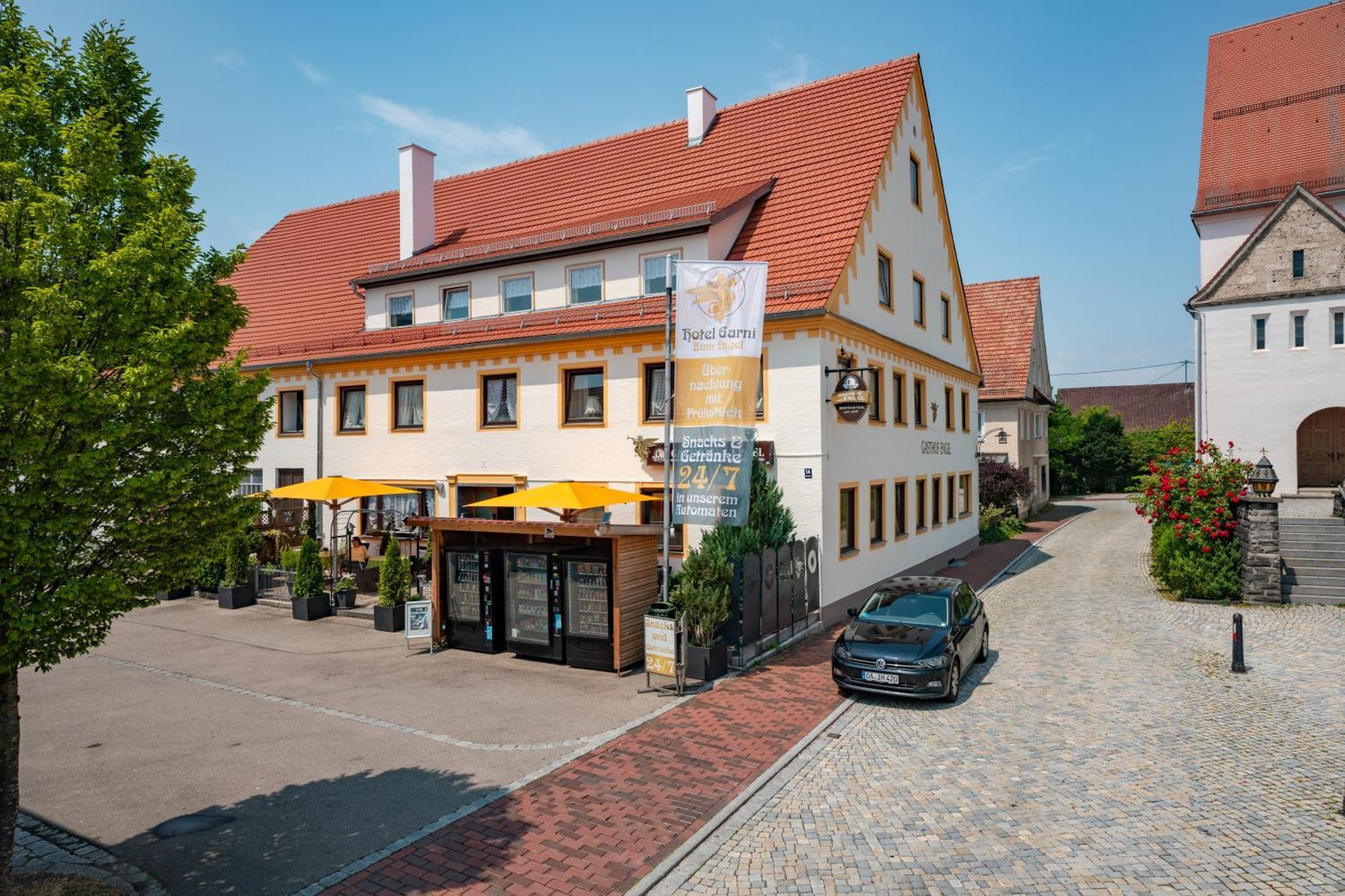 Hotel Garni "Zum Engel" Oberguenzburg Kültér fotó